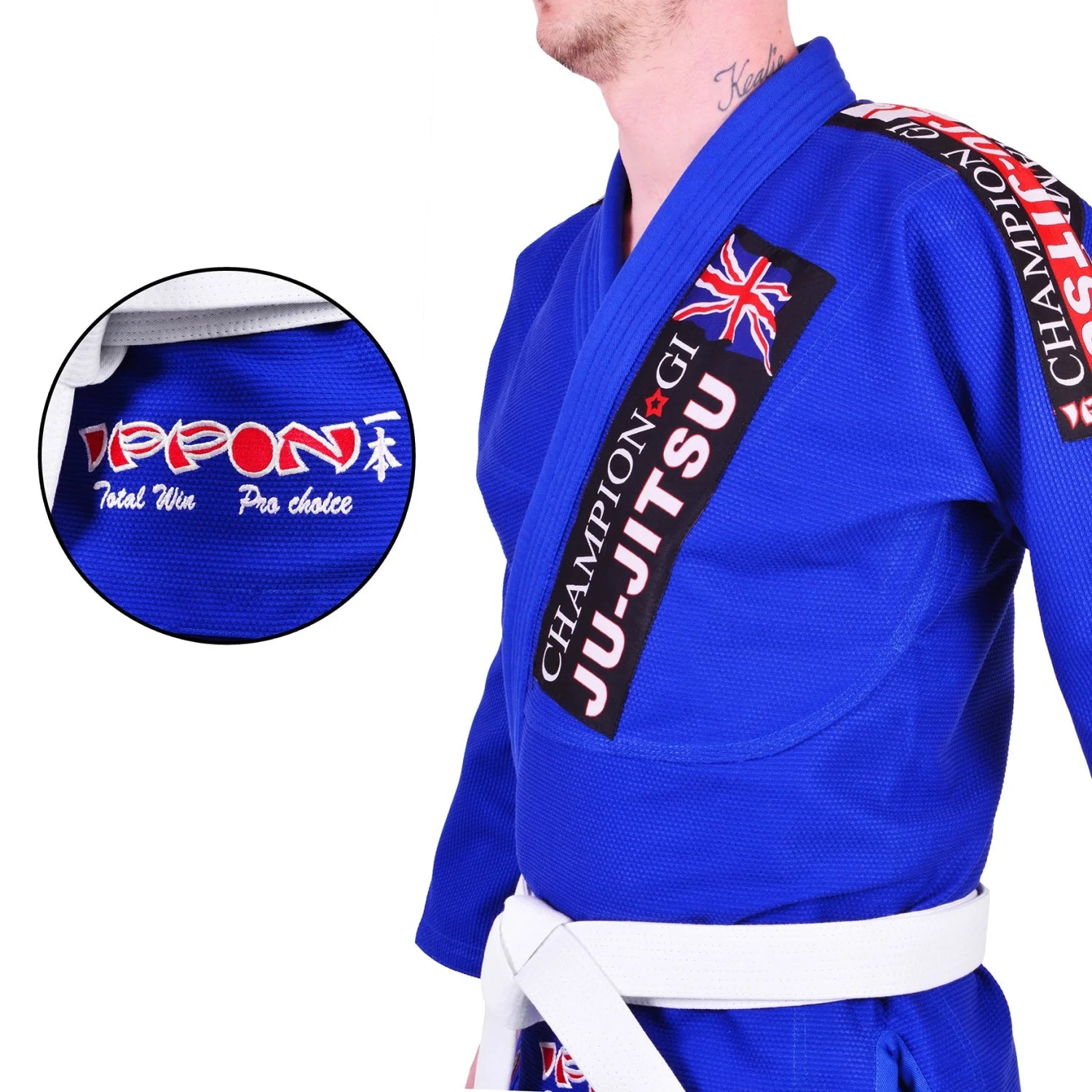 MAR-067 | Blue Designer Jiu-Jitsu Training & Competition Uniform - Uniforms