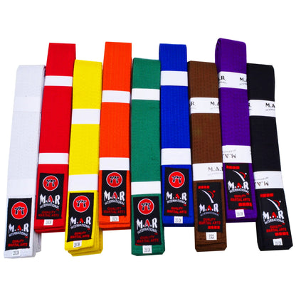 MAR-075 | Plain Coloured Martial Arts Grading Belts - Belts