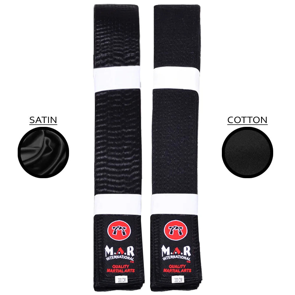 MAR-081 | Black Embroidered Belt - Belts