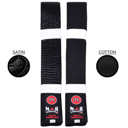 MAR-081 | Black Embroidered Belt - Belts