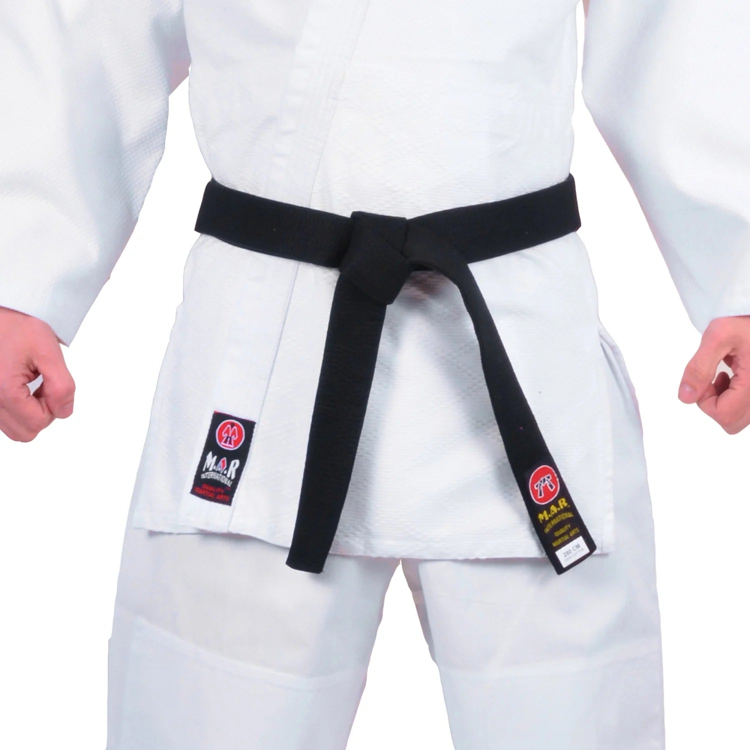 MAR-081 | Black Embroidered Belt - Belts