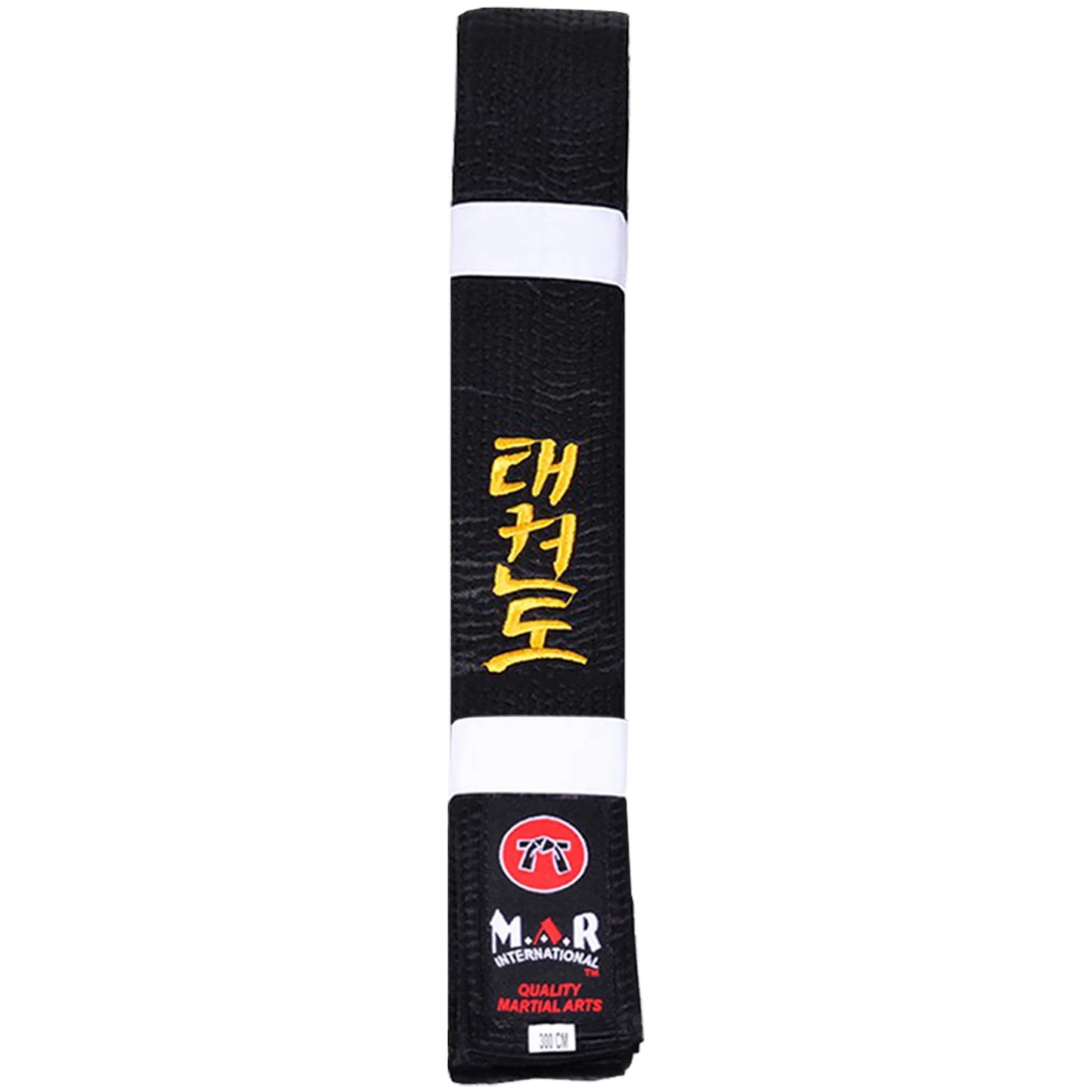 MAR-081 | Black Embroidered Belt - (C) Taekwondo / 250cm / Wholesale - Belts