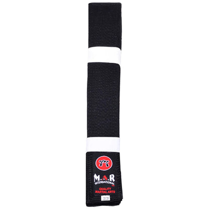 MAR-081 | Black Embroidered Belt - (E) Cotton Black Belt / 250cm / Wholesale - Belts