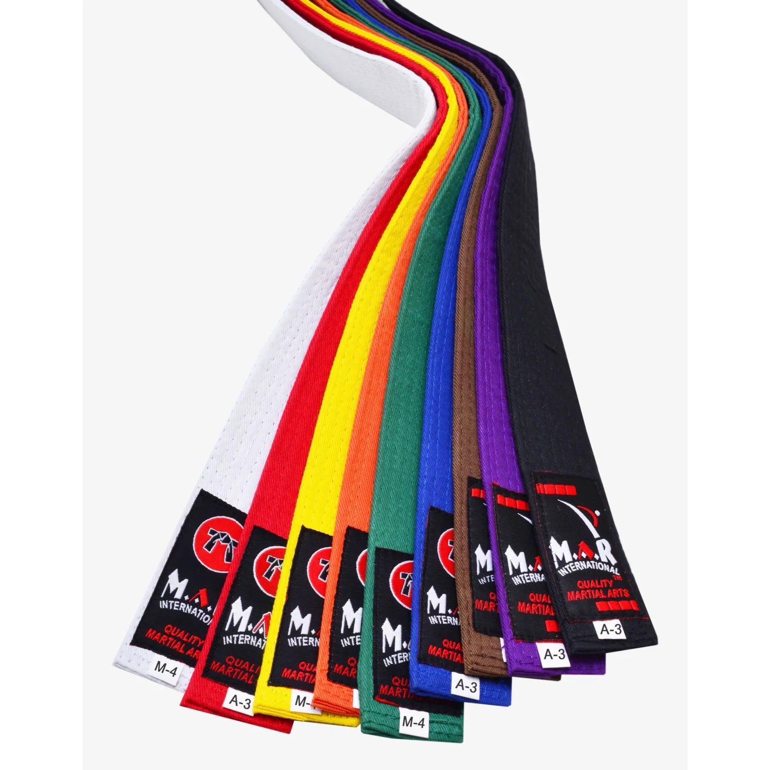 MAR-082 | Brazilian Jiu-Jitsu Ranking Belts Size A1 to A4 (Adult Sizes) - Belts