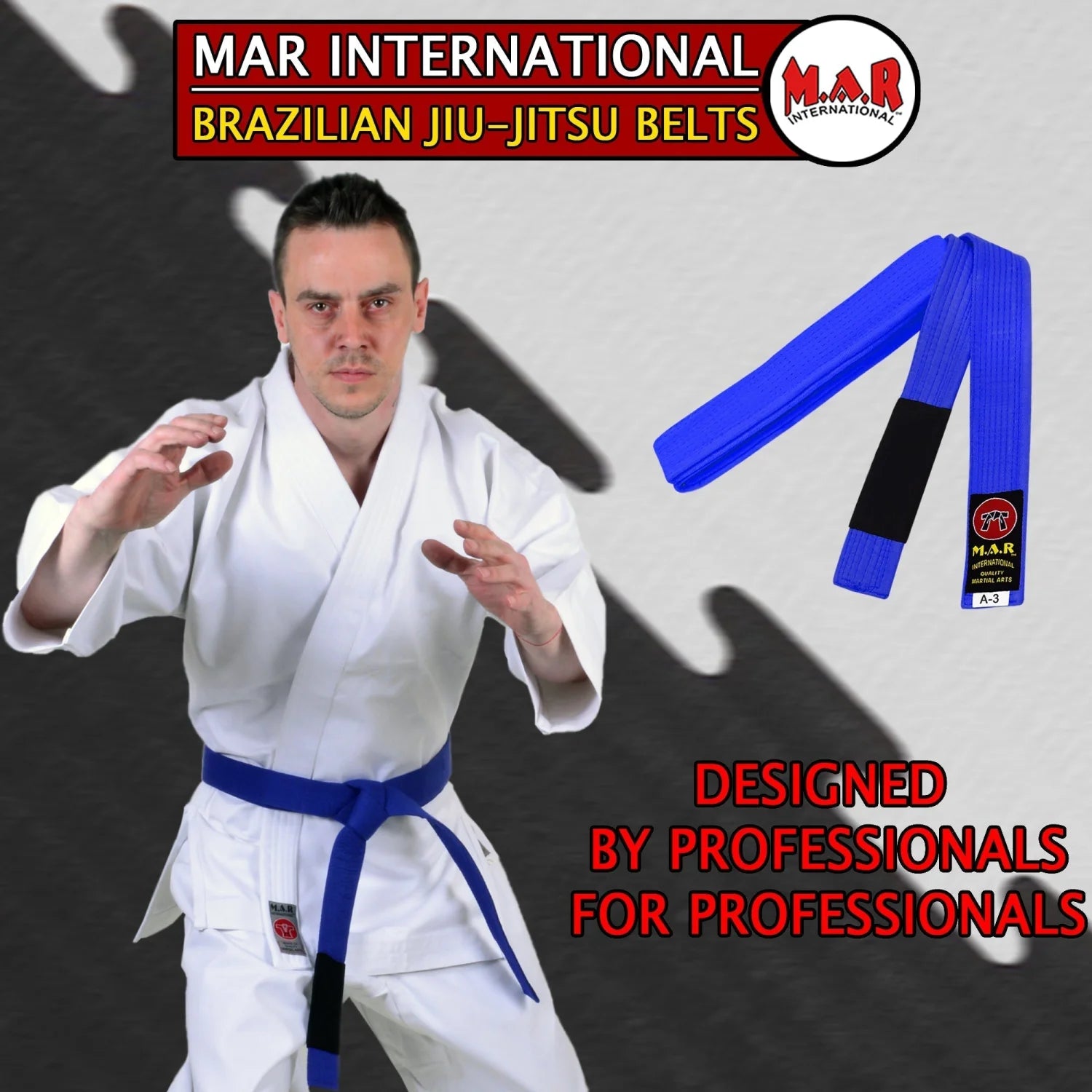 MAR-082 | Brazilian Jiu-Jitsu Ranking Belts Size A1 to A4 (Adult Sizes) - Belts