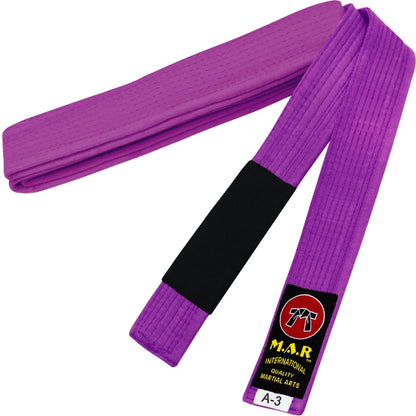 MAR-082 | Brazilian Jiu-Jitsu Ranking Belts Size A1 to A4 (Adult Sizes) - Purple (H) / A1 / Wholesale - Belts
