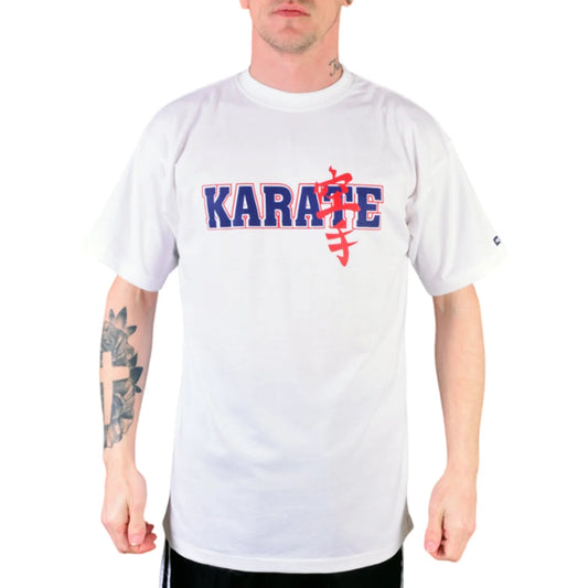 MAR-084A | White Round-Neck Karate T-Shirt (OD) - T-Shirts