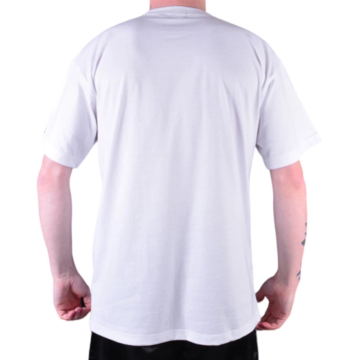 MAR-084B | White Round-Neck Muay Thai T-Shirt (OD) - T-Shirts