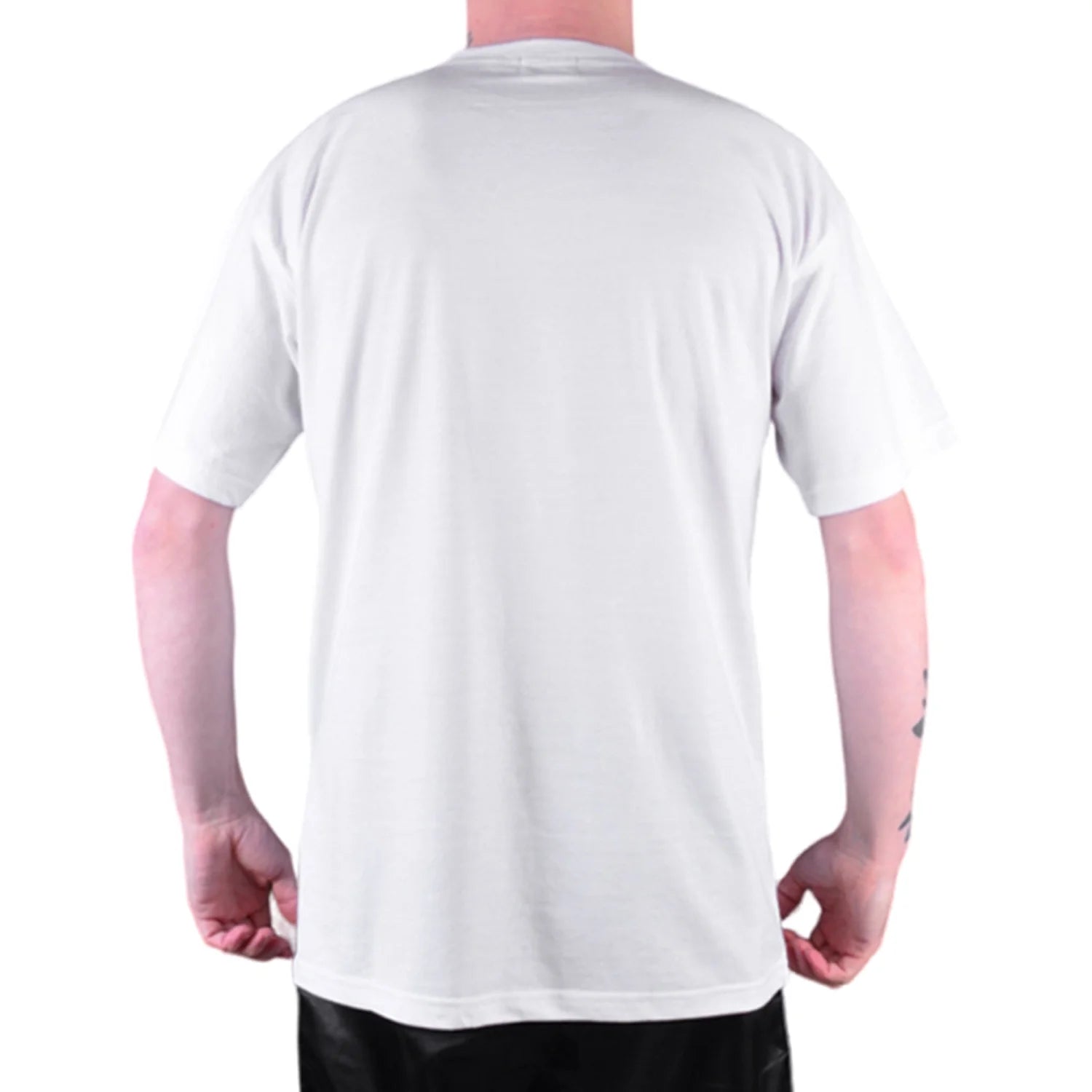 MAR-084C | White Round-Neck Kung Fu T-Shirt (OD) - T-Shirts