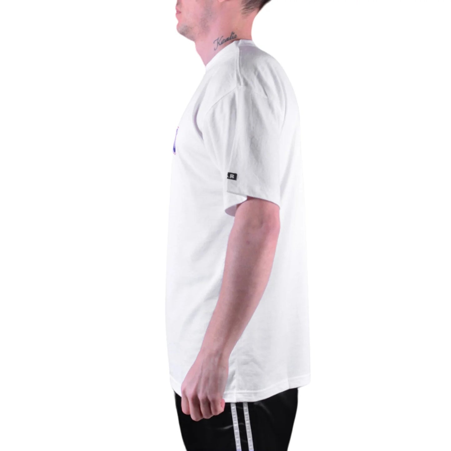 MAR-084C | White Round-Neck Kung Fu T-Shirt (OD) - T-Shirts