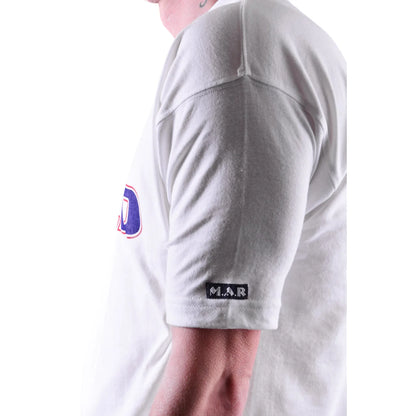 MAR-084D | White Round-Neck Taekwondo T-Shirt (OD) - T-Shirts