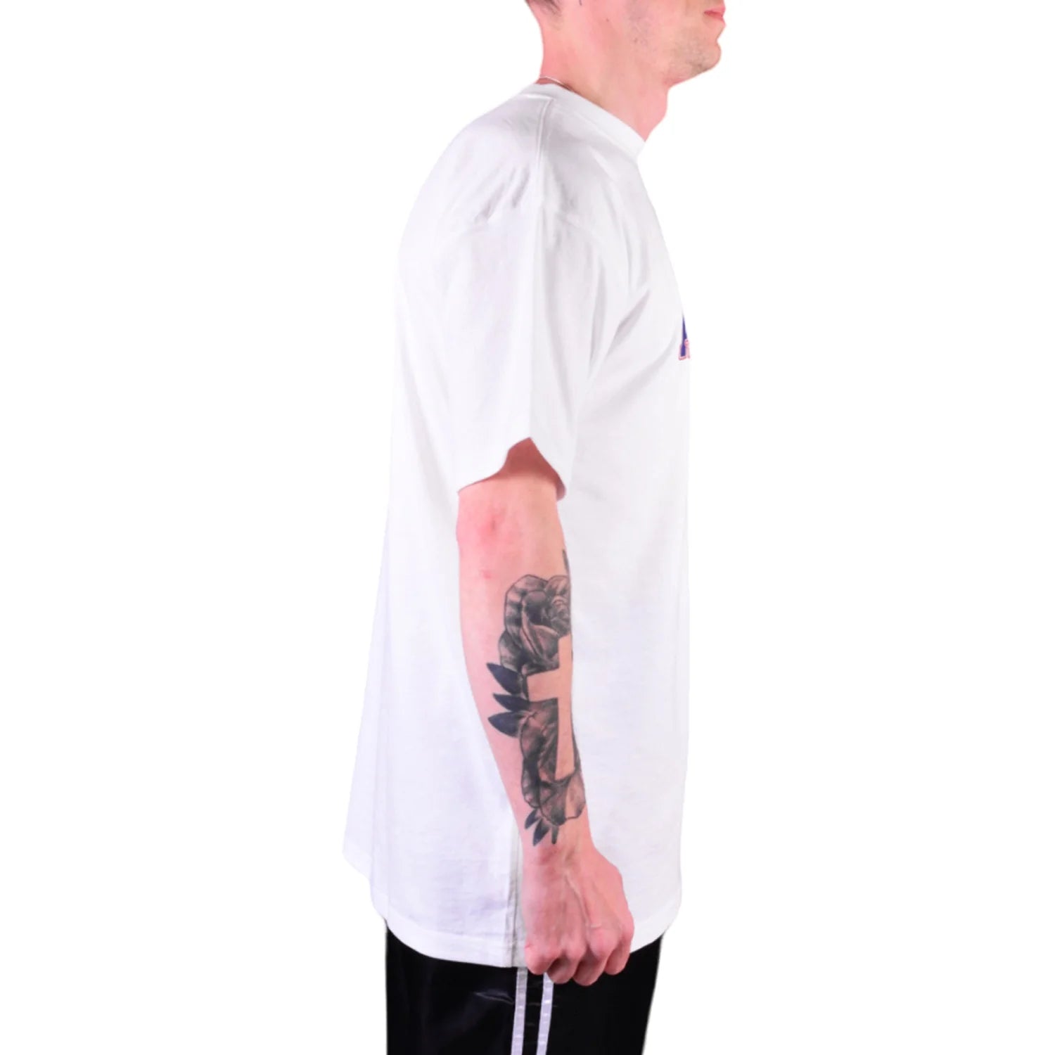 MAR-084E | White Round-Neck Aikido T-Shirt (OD) - T-Shirts