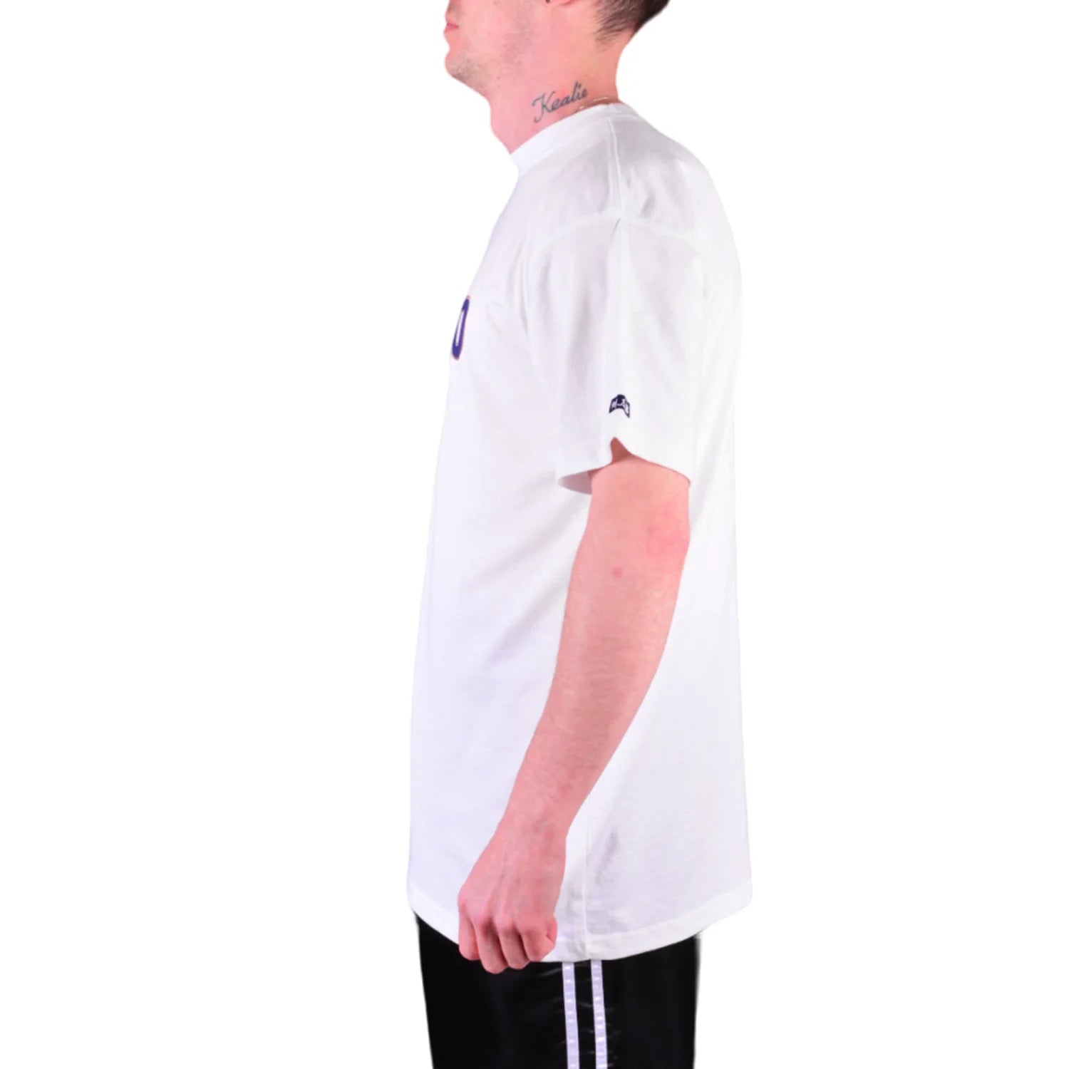 MAR-084E | White Round-Neck Aikido T-Shirt (OD) - T-Shirts