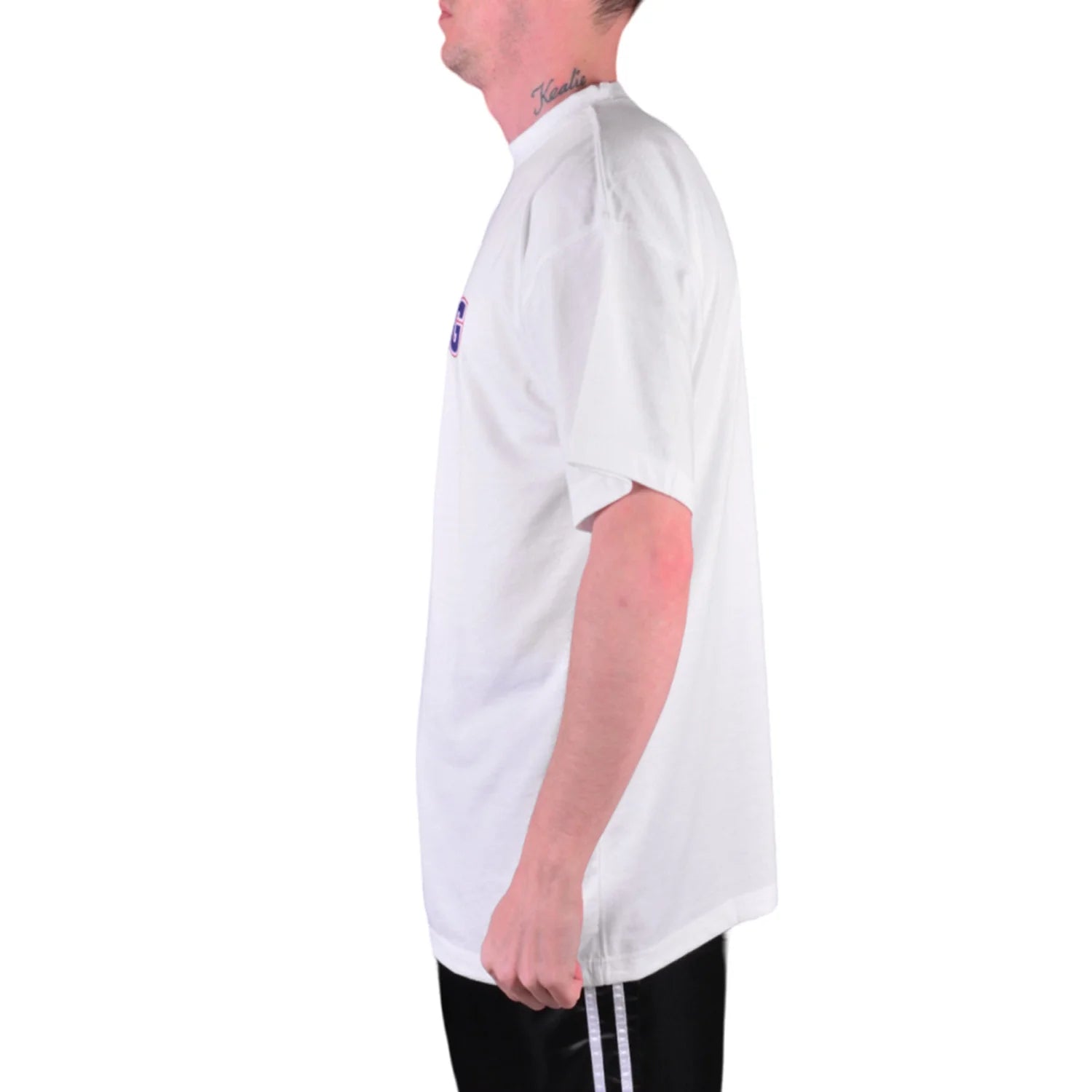 MAR-084F | White Round-Neck Boxing T-Shirt (OD) - T-Shirts