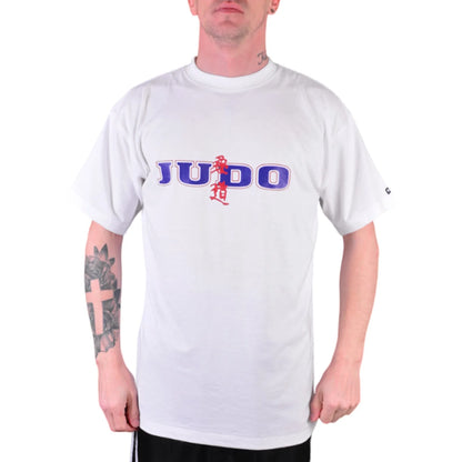 MAR-084H | White Round-Neck Judo T-Shirt (OD) - T-Shirts