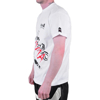 MAR-084H | White Round-Neck MMA T-Shirt - T-Shirts