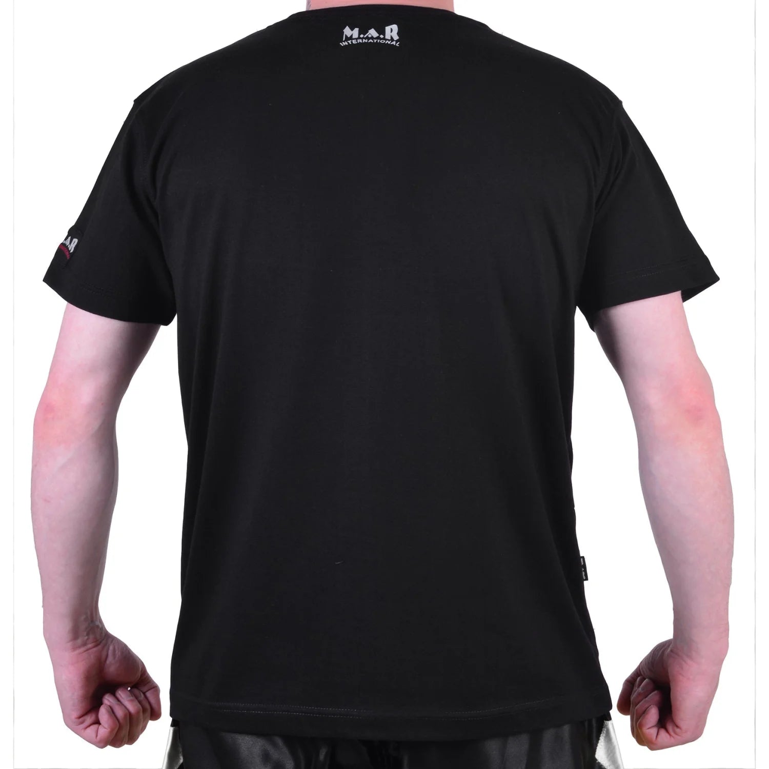 MAR-084K | Black Round-Neck Muay-Thai T-Shirt - T-Shirts