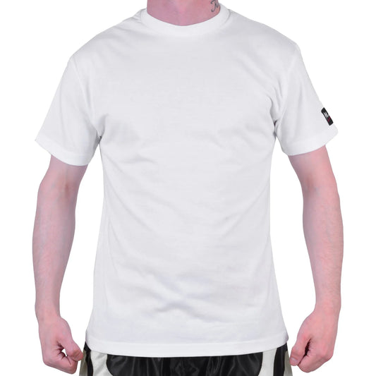 MAR-085C | White Round Neck T-Shirt - T-Shirts
