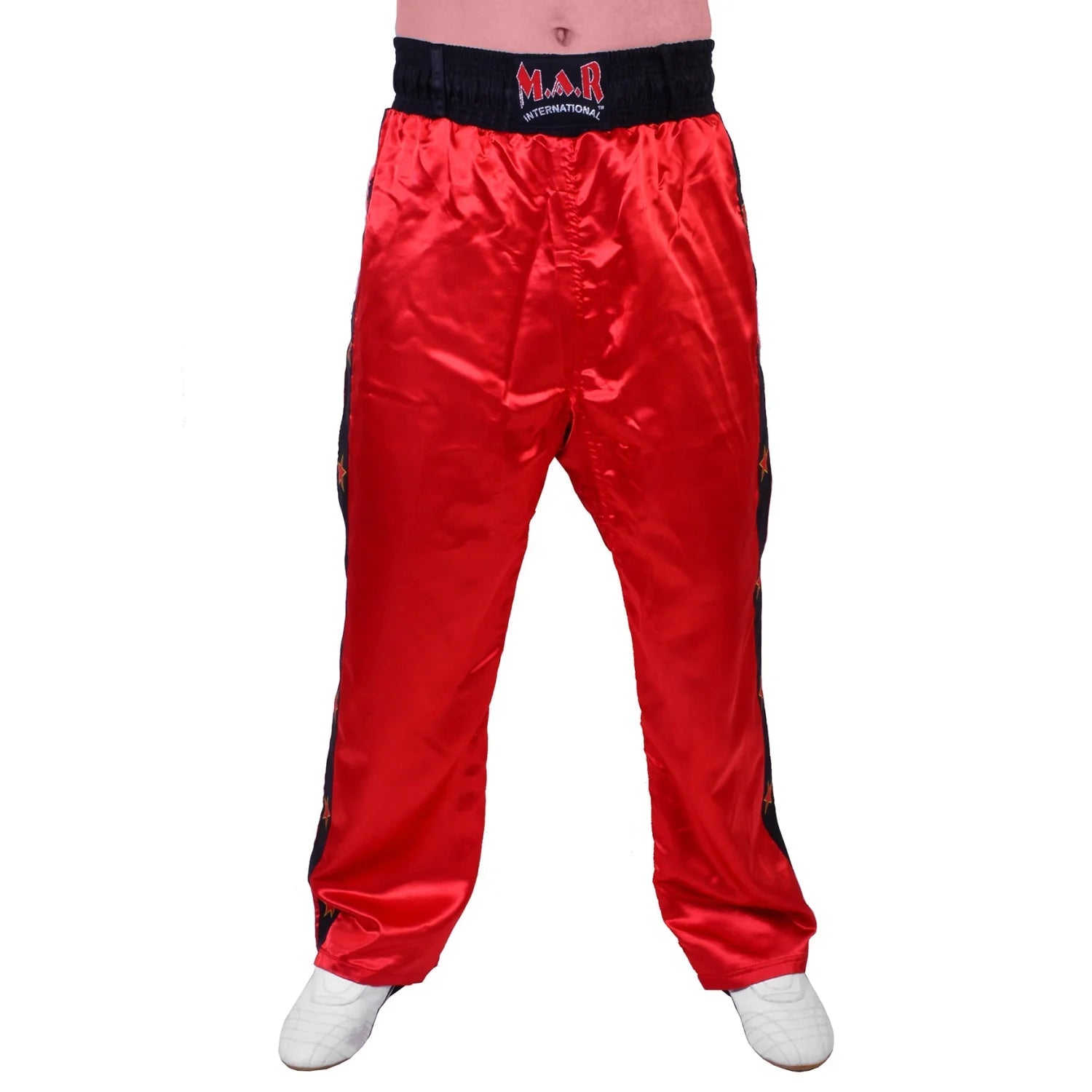 MAR-086A | Red Stripe Freestyle Trouser w/ Stars - Trousers