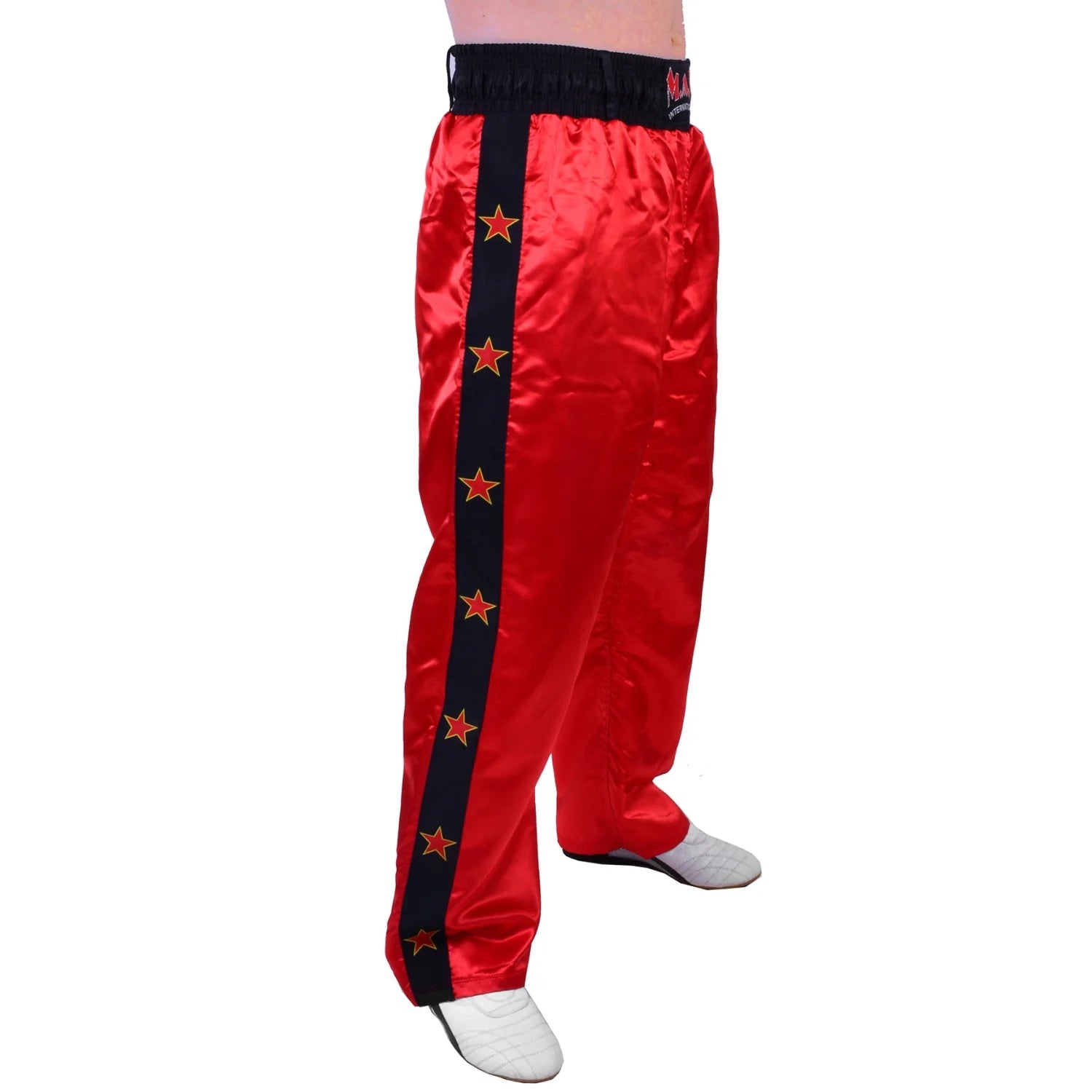 MAR-086A | Red Stripe Freestyle Trouser w/ Stars - Trousers