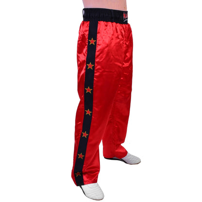 MAR-086A | Red Stripe Freestyle Trouser w/ Stars - Trousers