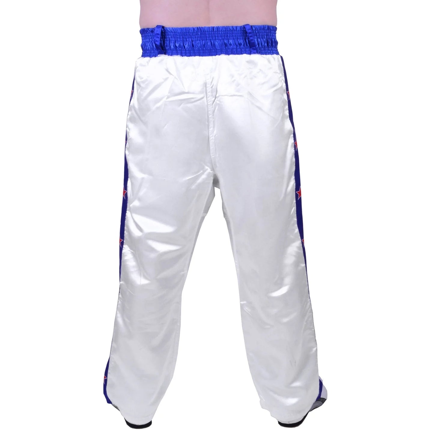 MAR-086D | White Stripe Freestyle Trouser w/ Stars - Trousers