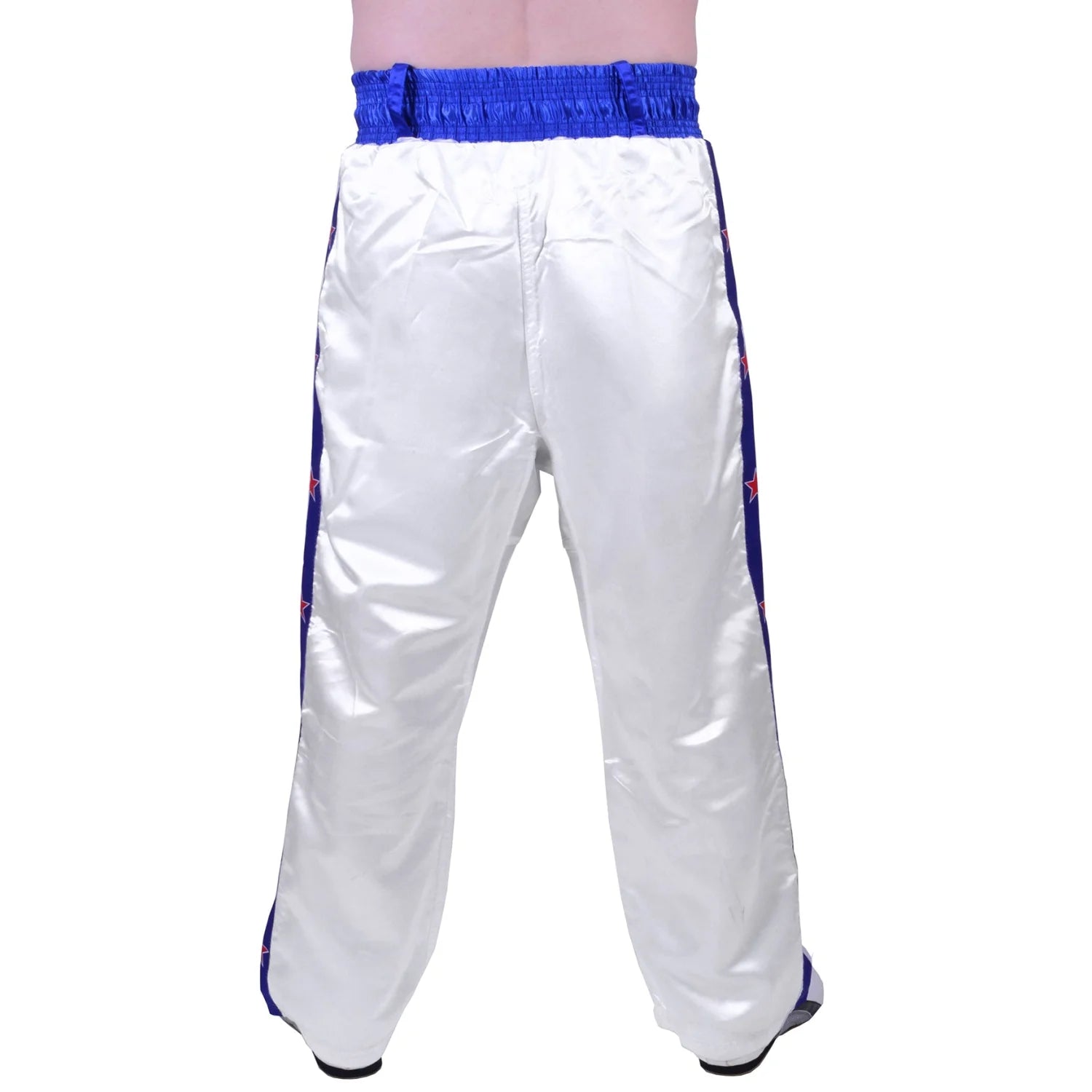 MAR-086D | White Stripe Freestyle Trouser w/ Stars - Trousers