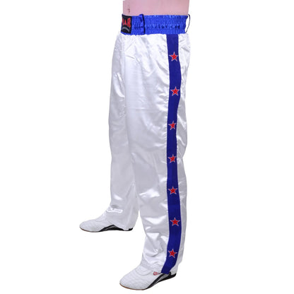 MAR-086D | White Stripe Freestyle Trouser w/ Stars - Trousers