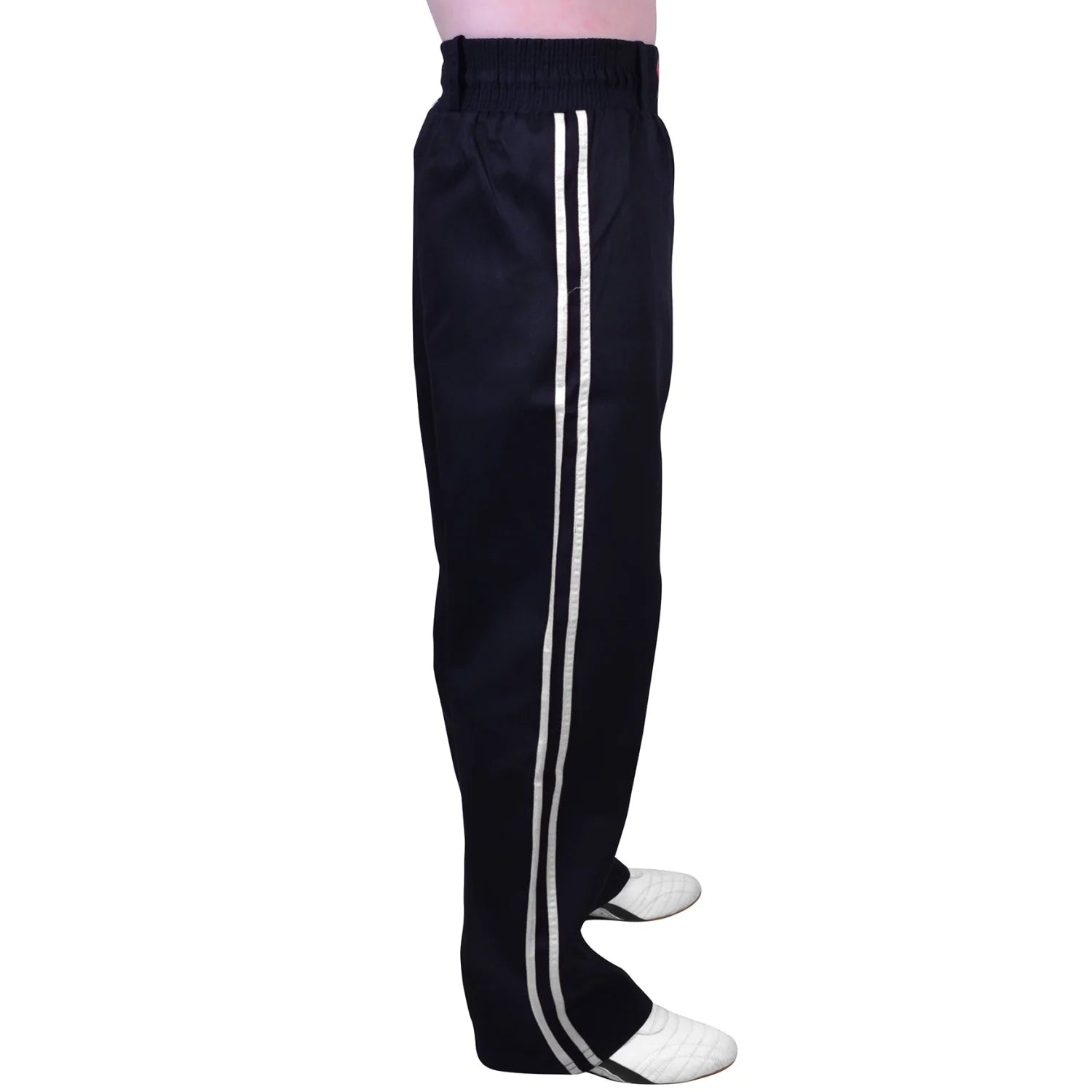 MAR-088A | Black & White Kickboxing & Freestyle Two-Striped Trousers - Trousers