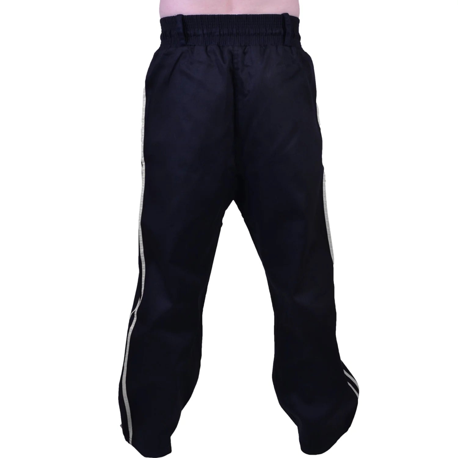 MAR-088A | Black & White Kickboxing & Freestyle Two-Striped Trousers - Trousers
