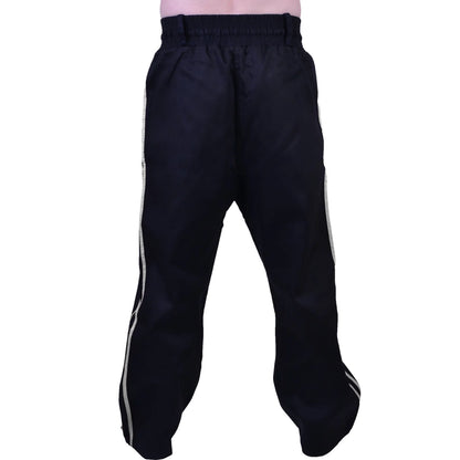 MAR-088A | Black & White Kickboxing & Freestyle Two-Striped Trousers - Trousers