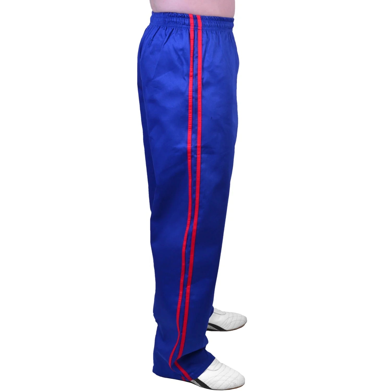 MAR-088B | Blue & Red Kickboxing & Freestyle Two-Striped Trousers - Trousers