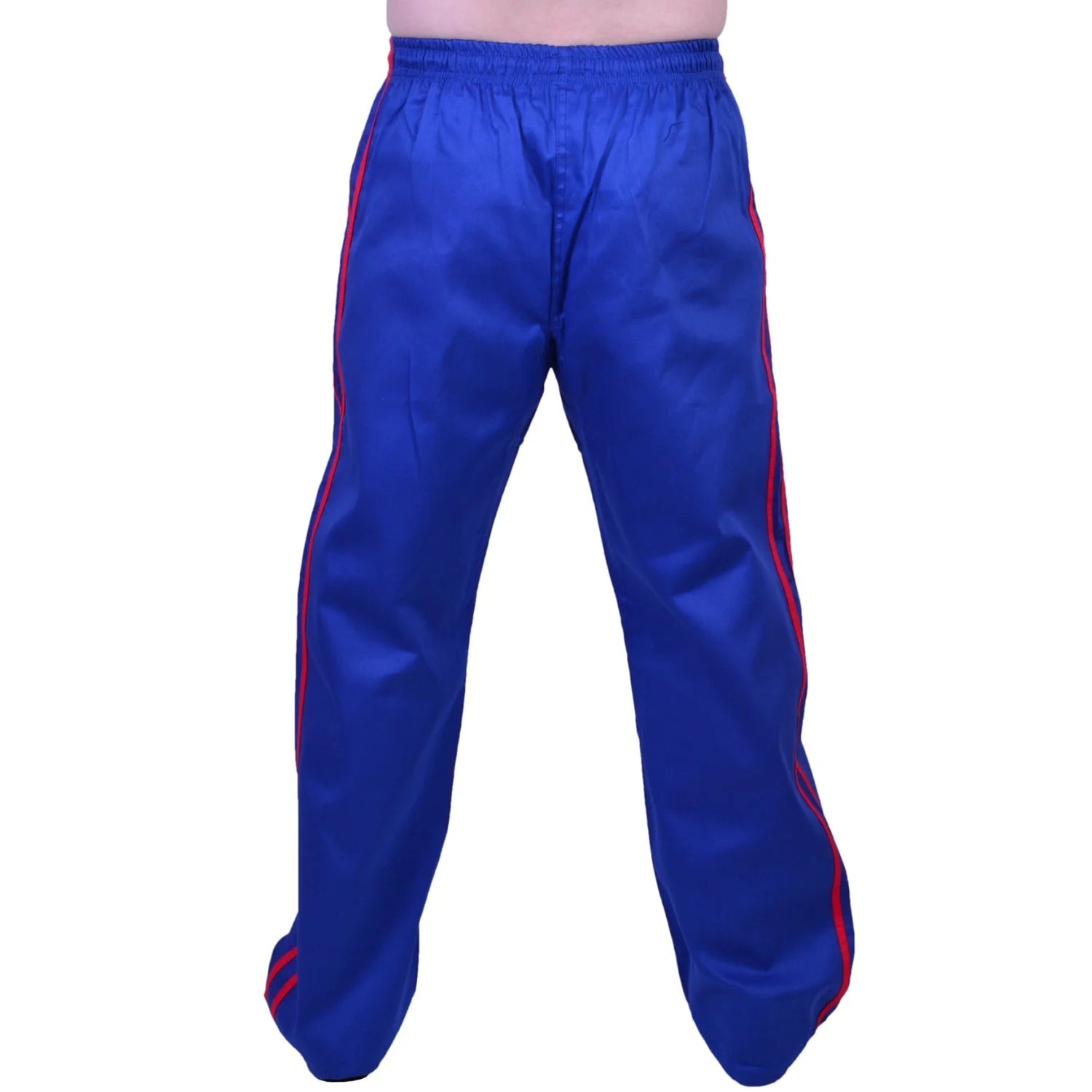 MAR-088B | Blue & Red Kickboxing & Freestyle Two-Striped Trousers - Trousers