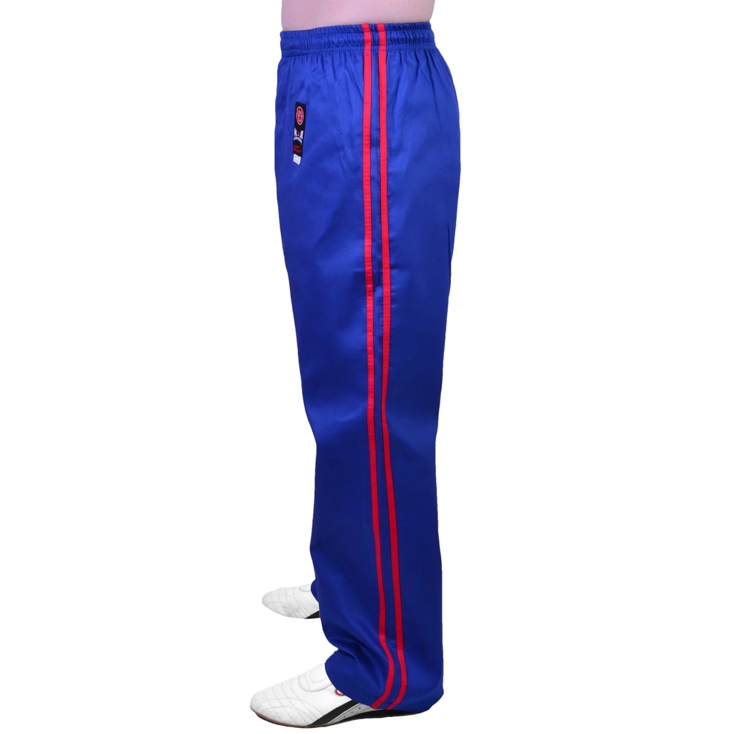 MAR-088B | Blue & Red Kickboxing & Freestyle Two-Striped Trousers - Trousers