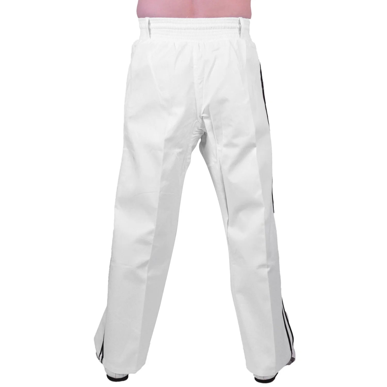 MAR-088C | White & Black Kickboxing & Freestyle Two-Striped Trousers - Trousers