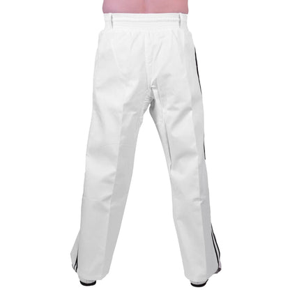 MAR-088C | White & Black Kickboxing & Freestyle Two-Striped Trousers - Trousers