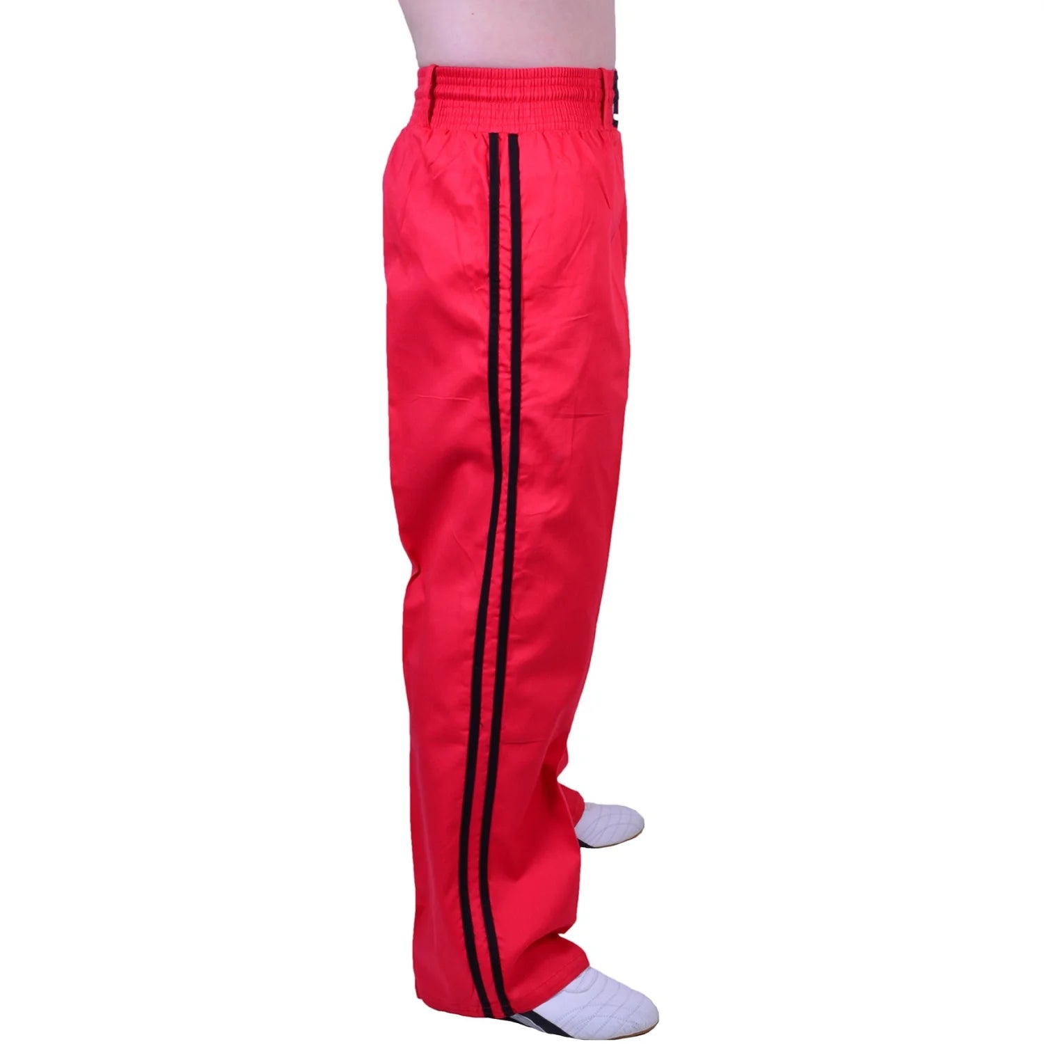 MAR-088D | Red & Black Kickboxing & Freestyle Two-Striped Trousers - Trousers