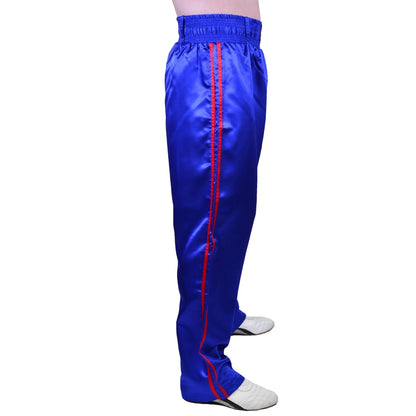 MAR-089B | Full Contact Blue + Red Kickboxing & Freestyle Trousers - Trousers