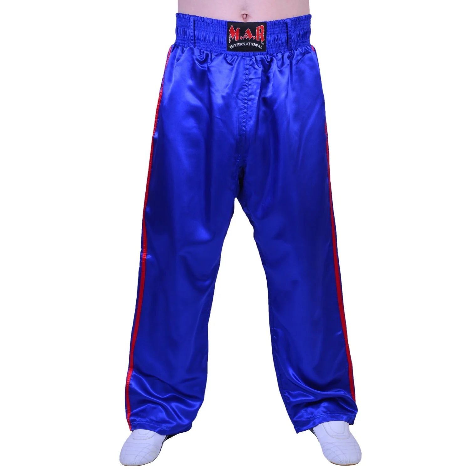 MAR-089B | Full Contact Blue + Red Kickboxing & Freestyle Trousers - Trousers