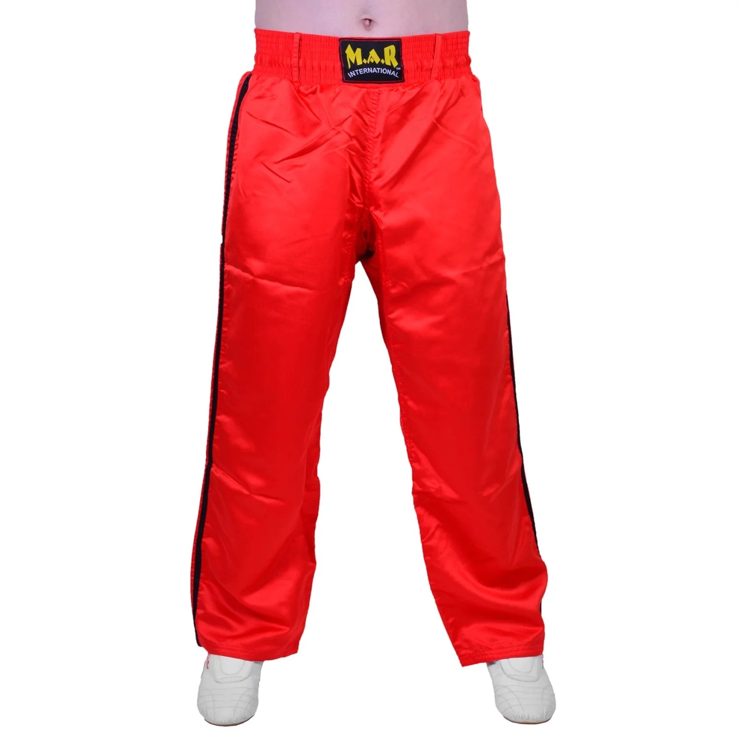 MAR-089D | Full Contact Red + Black Kickboxing & Freestyle Trousers - Trousers