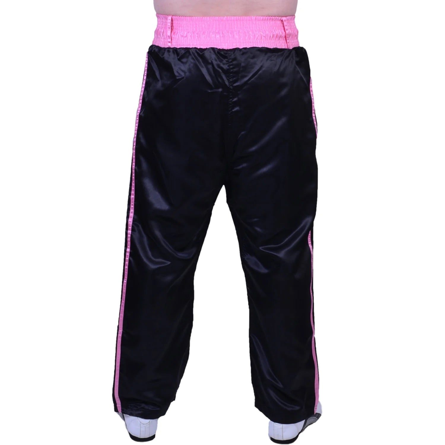 MAR-089F | Full Contact Black + Pink Kickboxing & Freestyle Trousers - Trousers