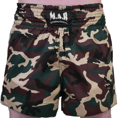 MAR-091I | Camo Kickboxing & Thai Boxing Shorts - Shorts