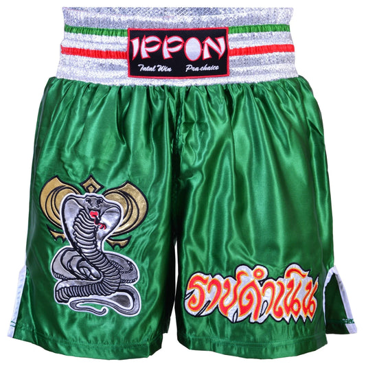 MAR-095B | Green Kickboxing & K1 Shorts - Shorts