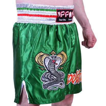MAR-095B | Green Kickboxing & K1 Shorts - Shorts