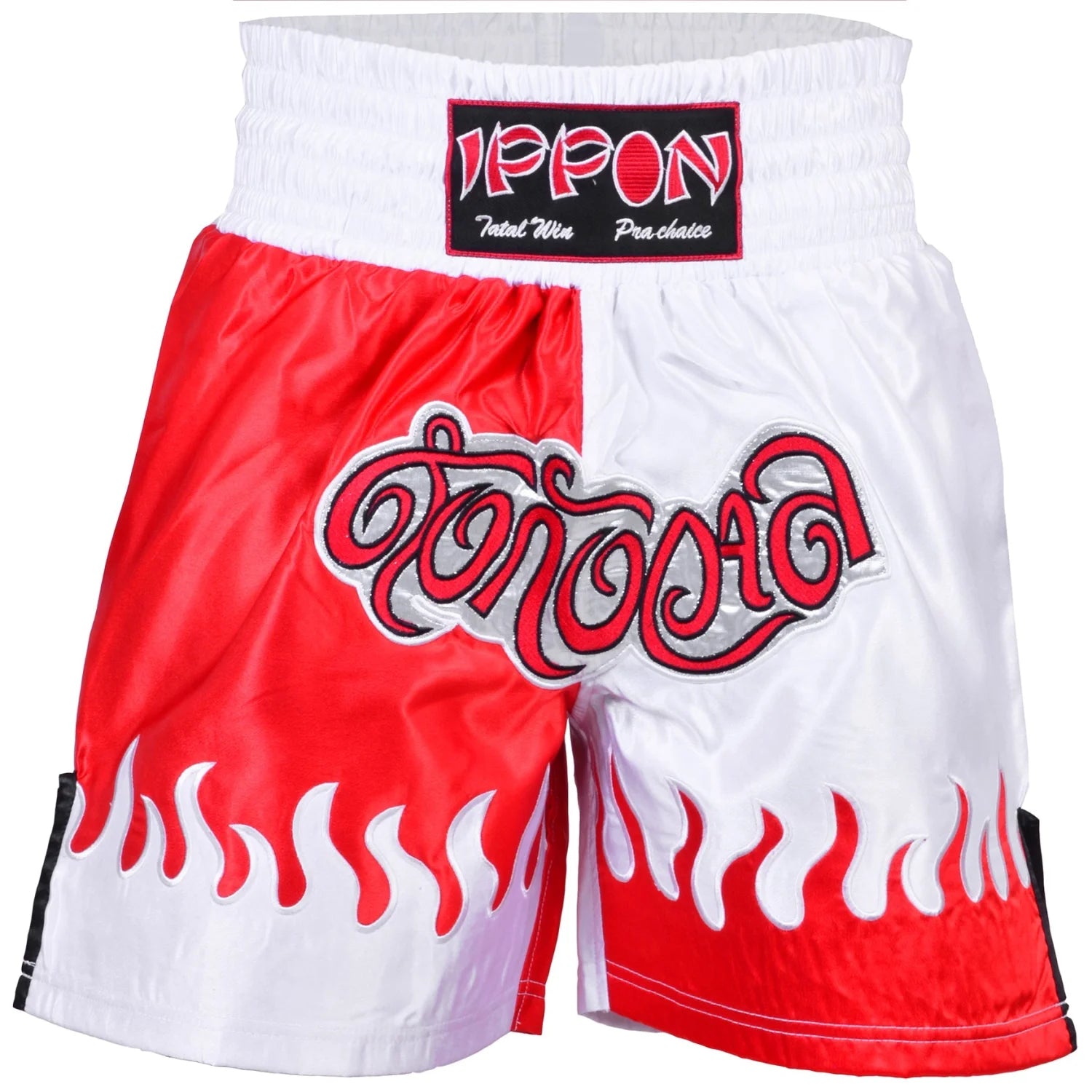 MAR-095G | Red & White Kick Boxing & K1 Shorts - Shorts