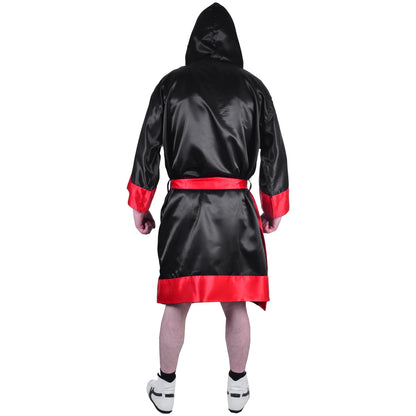 MAR-097C | Red & Black Boxing & Kickboxing Robe - Robes