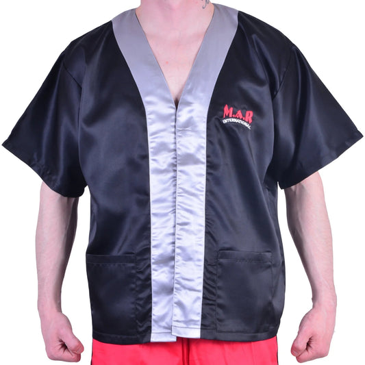 MAR-099B | Black Boxing Cornerman’s Jacket - Robes