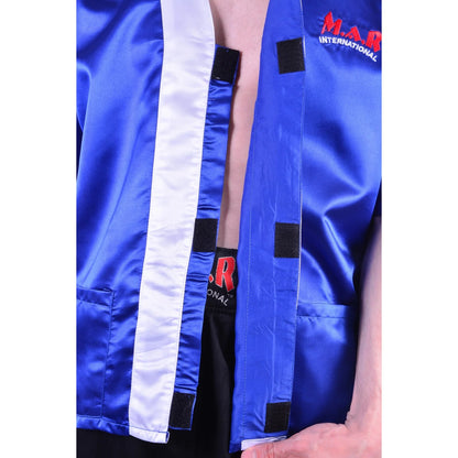 MAR-099C | Blue Boxing Cornerman’s Jacket - Robes