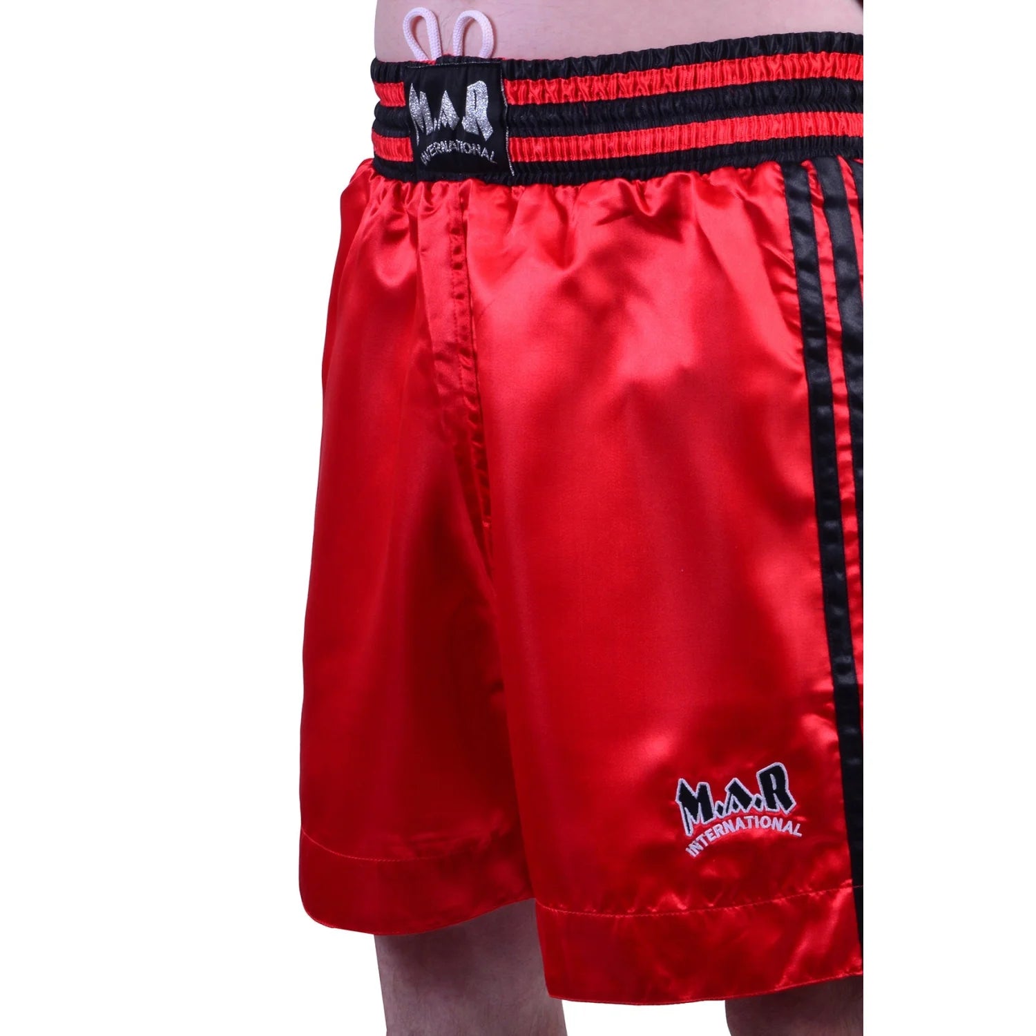 MAR-102C | Red & Black Boxing Shorts & Vest - Shorts