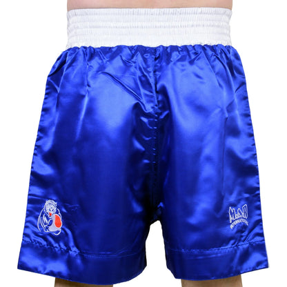 MAR-103B | Blue & White Boxing Shorts - Shorts